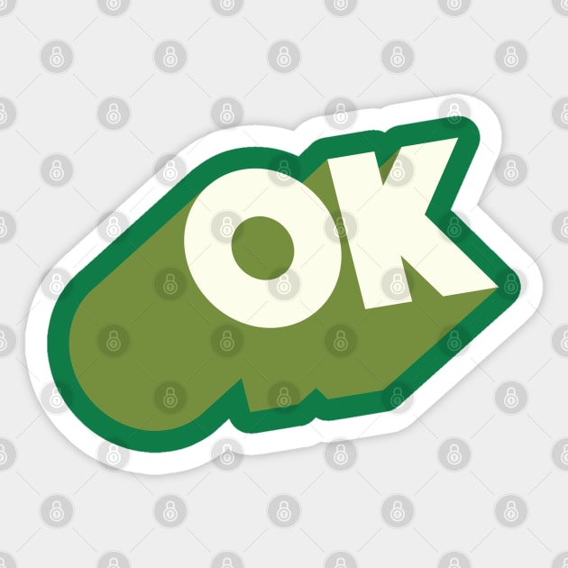 OK //// Ok Logo Blocky Design #2 Sticker by DankFutura